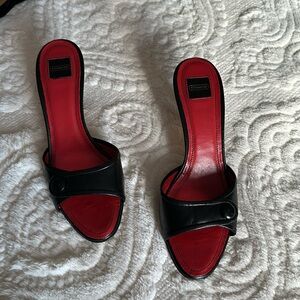 Coach leather sandals